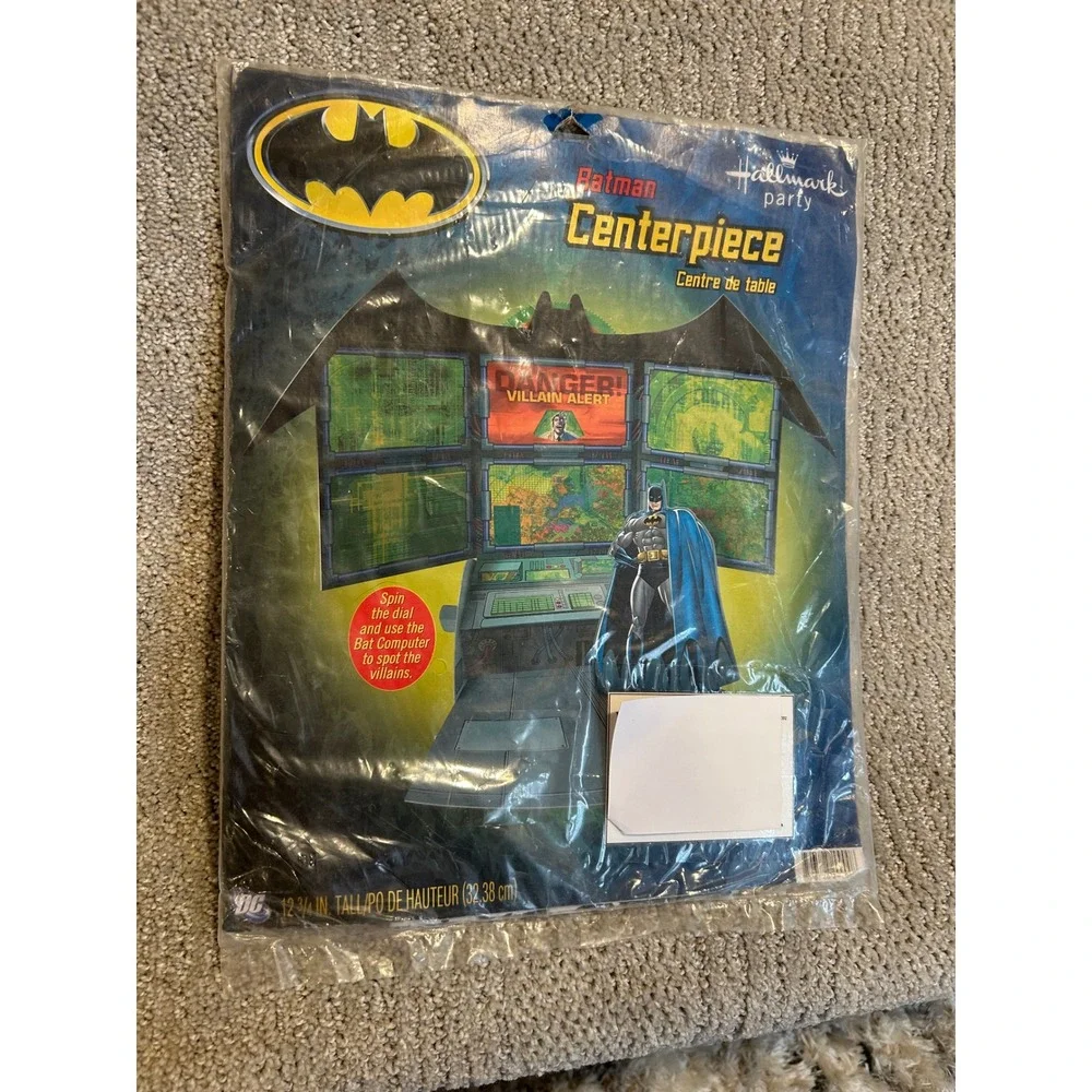 Vintage‎ Hallmark Batman Party Centerpiece DC Comics Birthday Decoration New